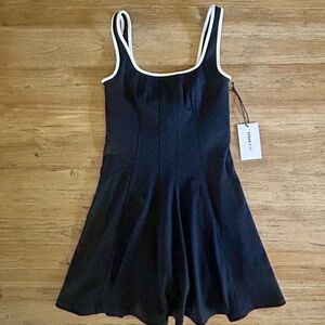 Black Dress with White Trim